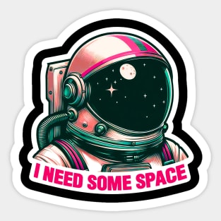 I Need Some Space meme Astronaut Sticker